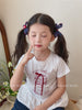 Cute Sweet Simple Denim High Elastic Scrunchies for Baby Girls Apple Fruits Bowknot for Kids Children Hair Accessories in Stock