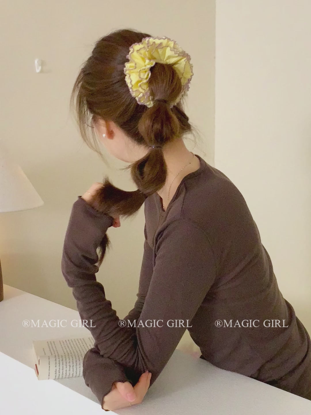 Solid Color Fashion Minimalistic Scrunchies for Girls Elegant Sweet Cute Hair Ties for Women Ladies Hair Accessories in Stock