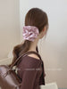 Women Minimalistic Solid Color Pink Large High Elastic Scrunchies Sweet Fashion ELegant in Stock Hair Ties Accessories for Daily