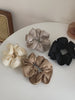 Fashion Solid Color Elegant Simple Scrunchies for Girls Lustrous Graceful Chic Trendy Hair Ties for Women Lady Hair Accessories