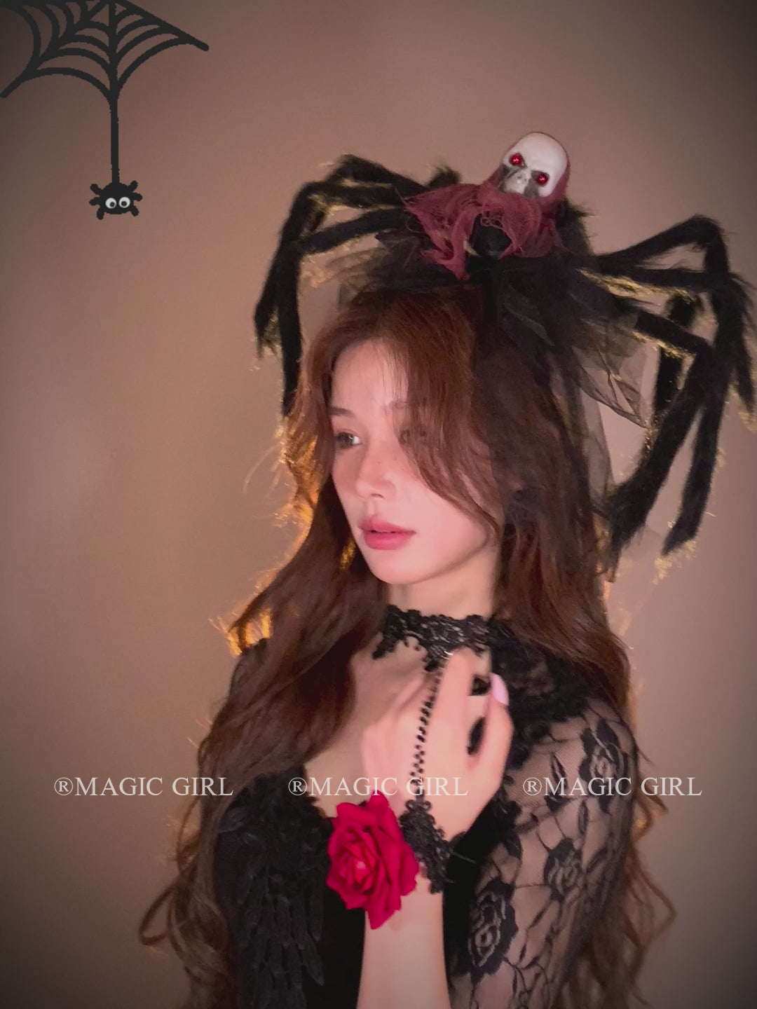 Women 2025 Halloween Festival Spider Human Skeleton Hair Clips Fashion Scary Customized in Stock Hairpins Accessory for Female