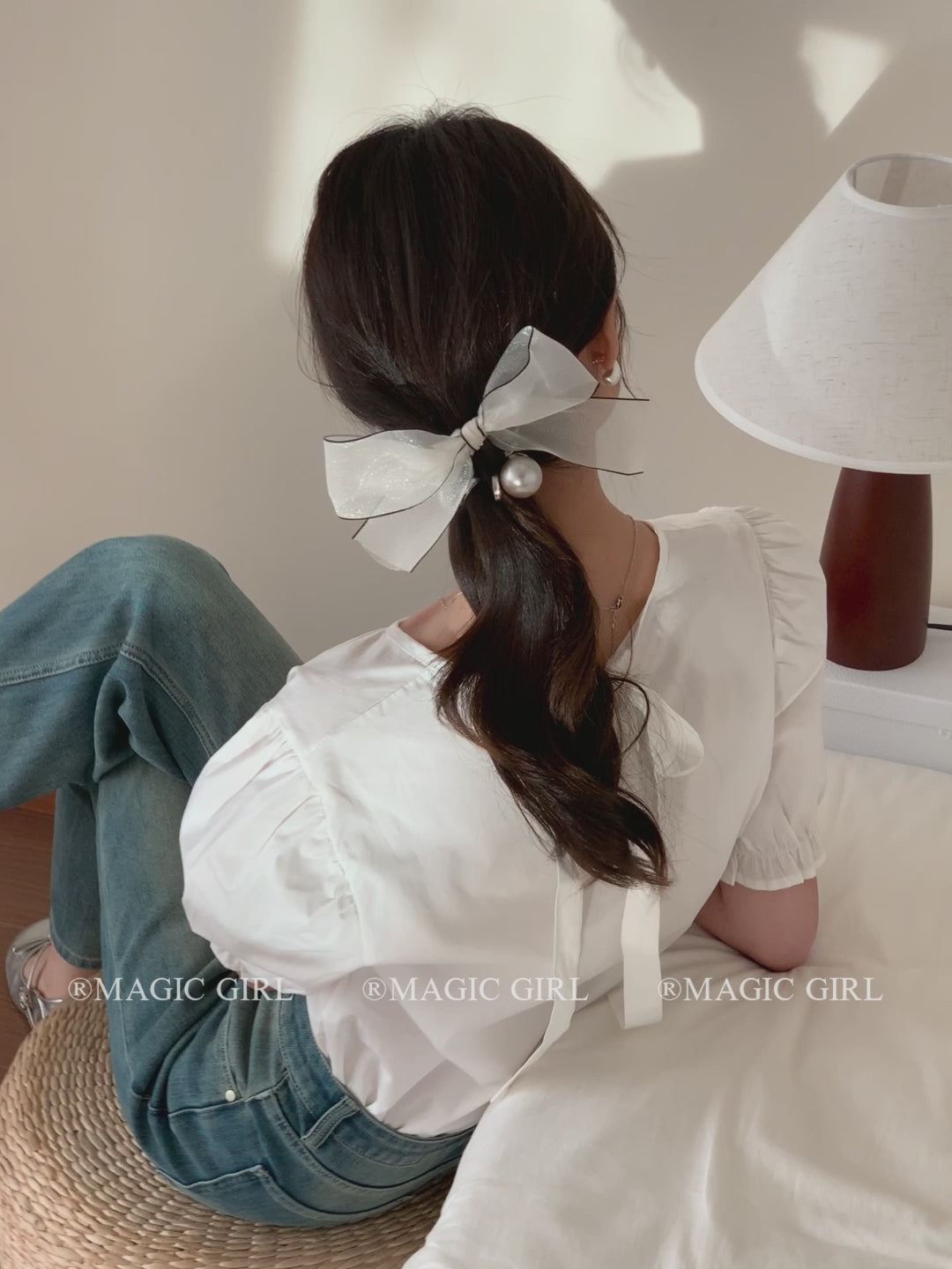 High Quality Fabric Girls' Elegant Princess Scrunchies Women Ladies' Sweet Stunning Flower Hair Ties Ribbon Hair Accessories