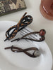 Elegant Vintage Bowknot Hair Clawclips for Women Ladies Girls Classic Solid Color Alligator Hair Accessories Custom Carton