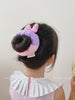 Hot Sale Color Blocked Bowknot Cartoon Large Hair Ties Sweet Cute Ponytail Holder Scrunchies in Stock Accessories for Girls Kids