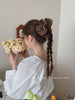 Solid Color Simple Bowknot Scrunchies for Girls Classic French Style Elegant Hair Ties for Women Ladies Hair Accessories Chic
