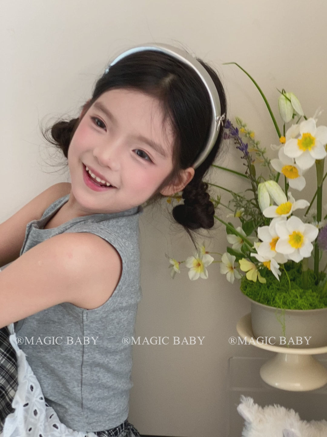 Kids Solid Color Bowknot Wide Headbands Trendy Beauty Cool Wholesale in Stock Hairbands Accessories for Children Daily School