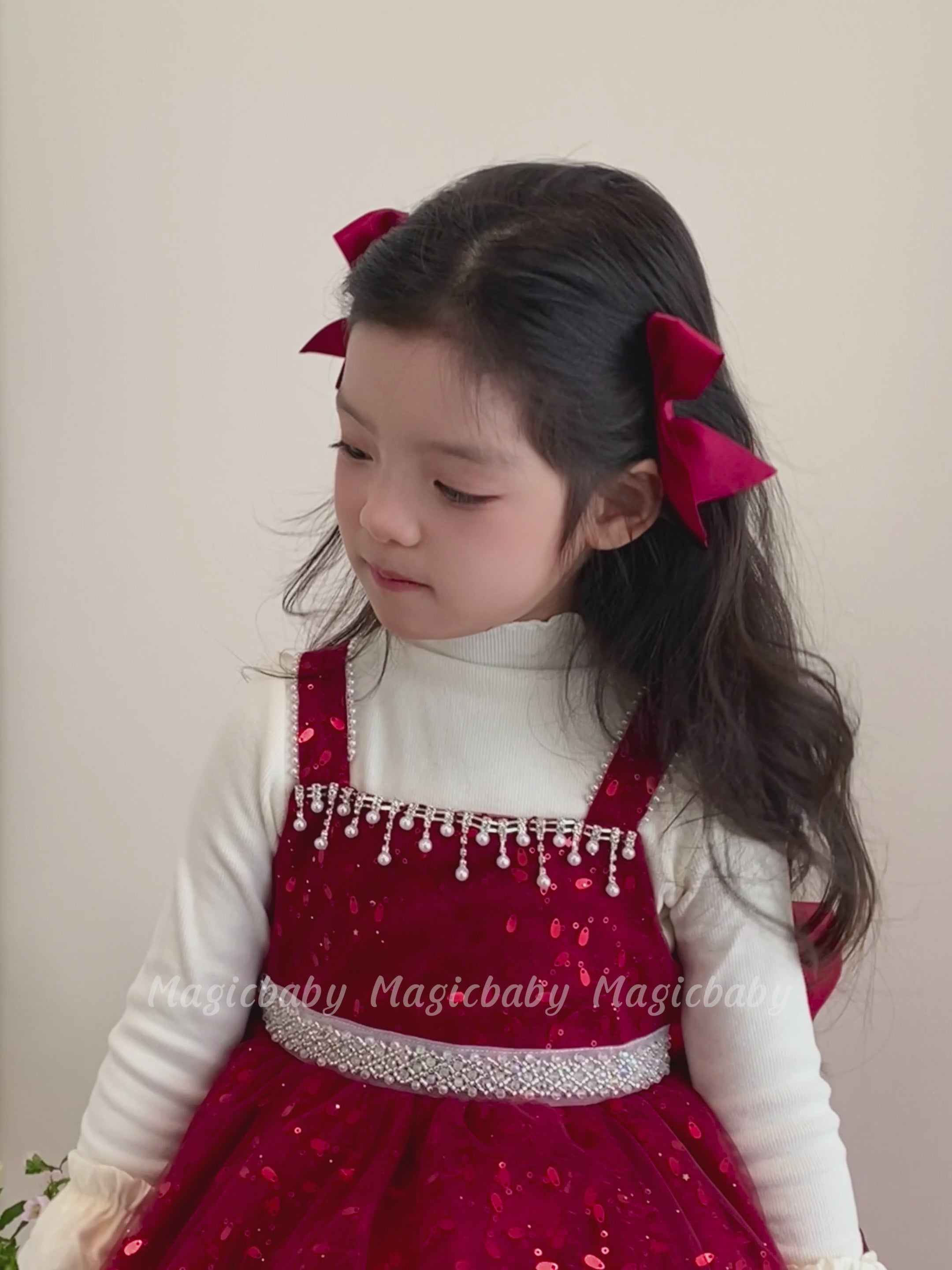 Girly Aesthetic Bowknot Alligator Hair Clips Medium Solid Color Fashion Sweet Children's Daily Use Wholesale Stock Made of Metal