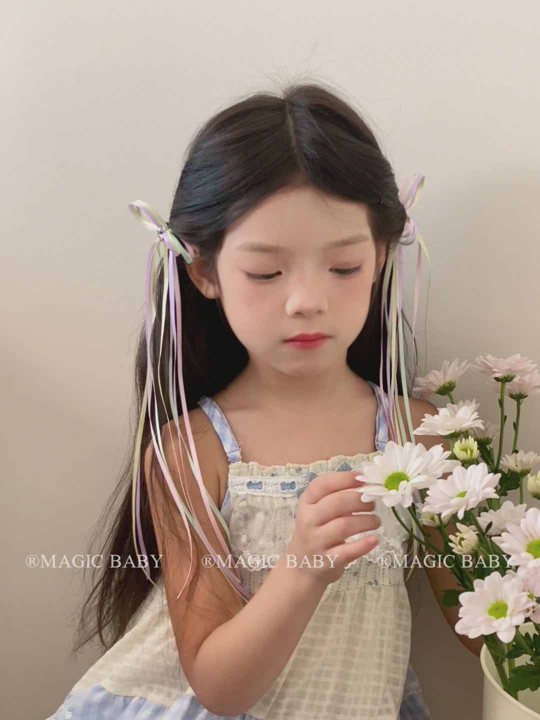 Colorful Ribbon Bowknot Fabric Hair Claw Clips Cute Princess Style Glitter Accessory for Baby Girls and Kids for Party