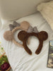 2025 Brand New Cute Sweet Bear Head Band for Girls Kids Plaid Bowknot Fashion Hair Band for Women Ladies Hair Accessories