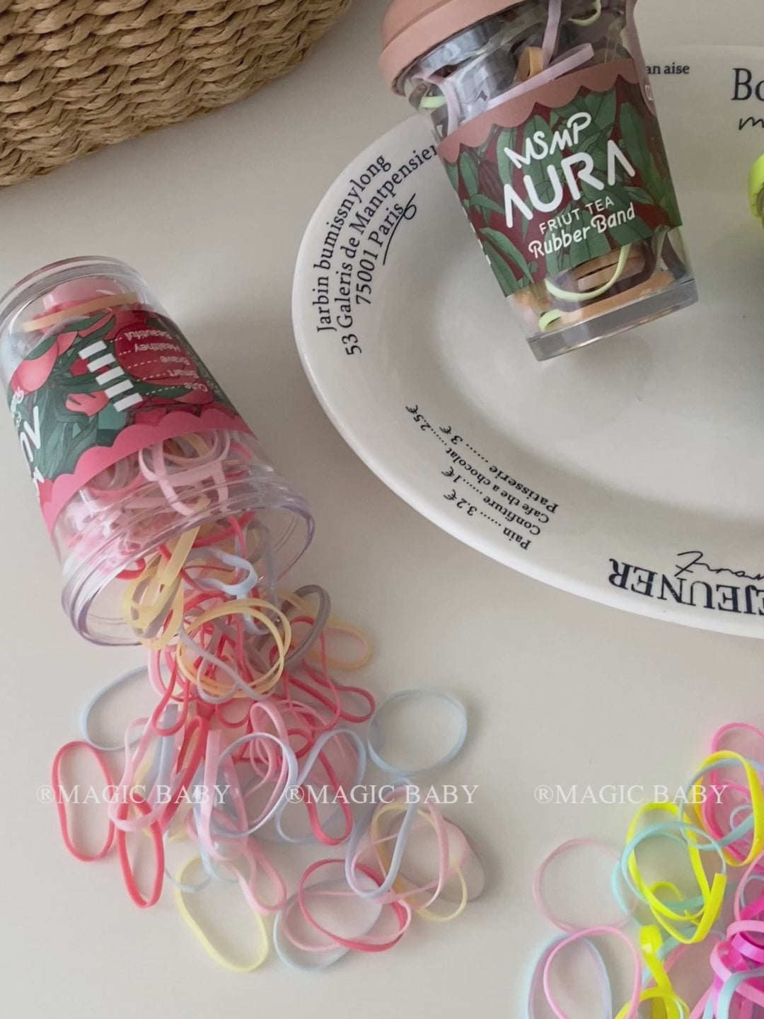 Colorful High Elastic Scrunchies for Baby Girls Stylish Trendy Hair Ties for Kids Fashionable Hair Accessories