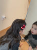 Fashion Cute Sweet Flowers Plaid Hair Clips for Baby Girls Lace Snap Clips Plush for Kids Children Hair Accessories in Stock