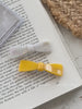 French Style Mini Solid Color Bowknot Acetate Hair Snap Clips for Girls Women Classic Simple Sweet Hair Accessories for Party