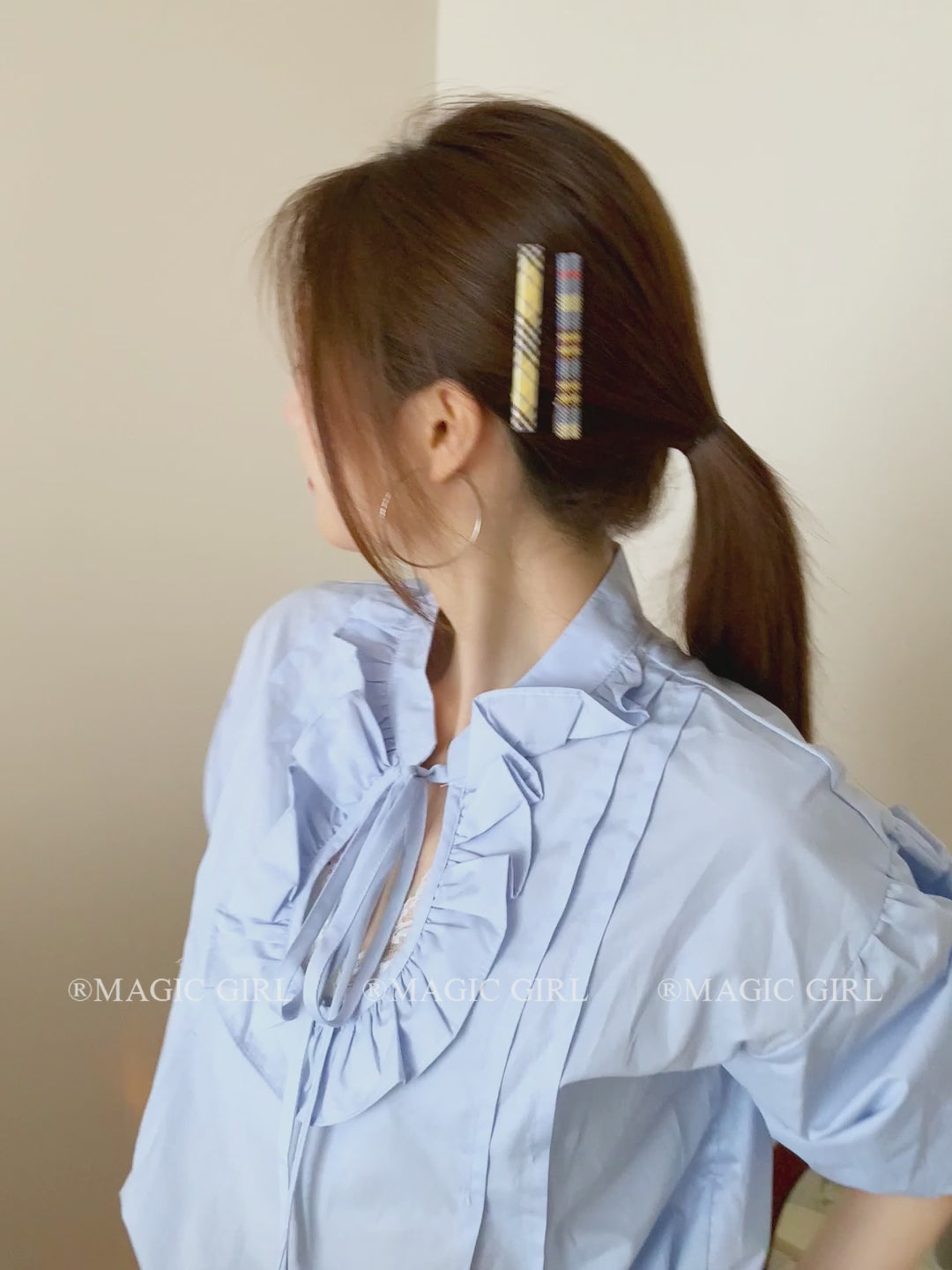 Classic Fashion Plaid Hair Clips for Girls Simple Minimalistic Trendy Bobby Pin for Women Ladies Hair Accessories in Stock