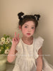 Mini Bowknot Balls Hair Ties for Girls Solid Color Simple Cute Scunchies Party Style Hair Accessories for Kids and Children