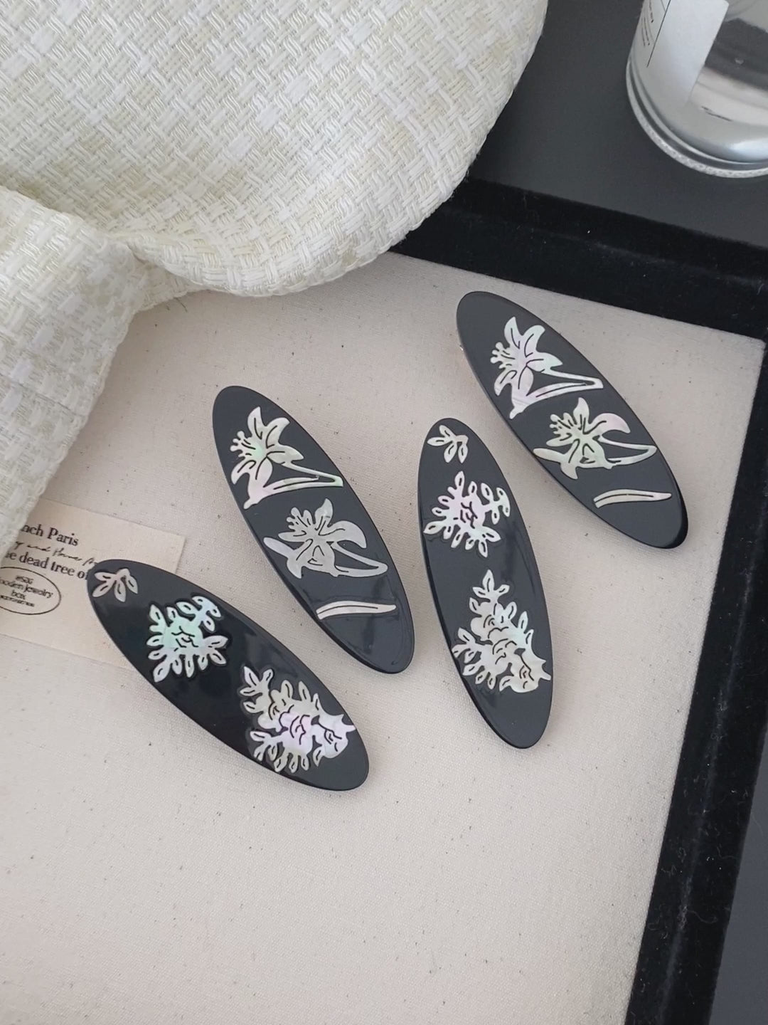 Brand New Fashion Solid Color Flower Hair Clips for Women Glitter Trendy Chic Alligator Haarspange for Women Hair Accessories