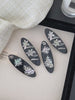 Brand New Fashion Solid Color Flower Hair Clips for Women Glitter Trendy Chic Alligator Haarspange for Women Hair Accessories