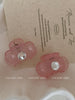 2025 Hot Sale Rhinestone Pink Small Hair Claw Clips Sweet Chic Beauty Wholesale in Stock Hairpins Accessories for Women Daily