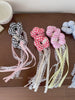 Flower Fashion Ribbon Lace Scrunchies for Baby Girls Sweet Cute Kawaii Hair Ties for Kids Children Hair Accessories in Stock