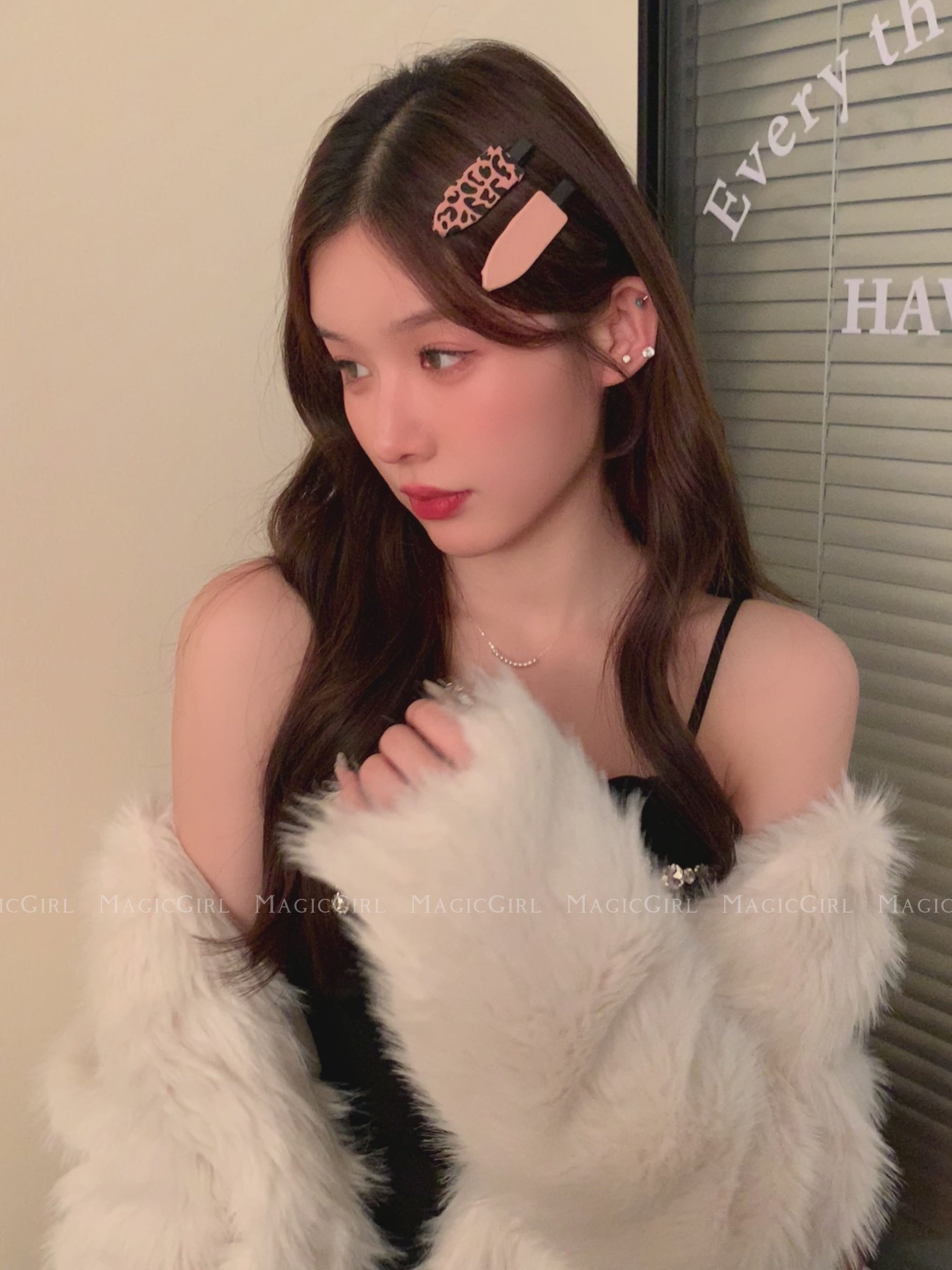 Fashion Leopard Print Solid Color Hair Clips for Girls Trendy Stylish Alligator for Women Ladies Hair Accessories in Stock