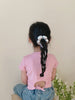 Fashion Flower Ribbon Scrunchies for Baby Girls Cute Sweet Kawaii Hair Ties for Kids Children Hair Accessories in Stock Stylish