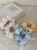 Fashion Cute Sweet Polka Dot Heart Shaped Scrunchies for Baby Girls Elegant Simple Hair Ties for Kids Children Hair Accessories
