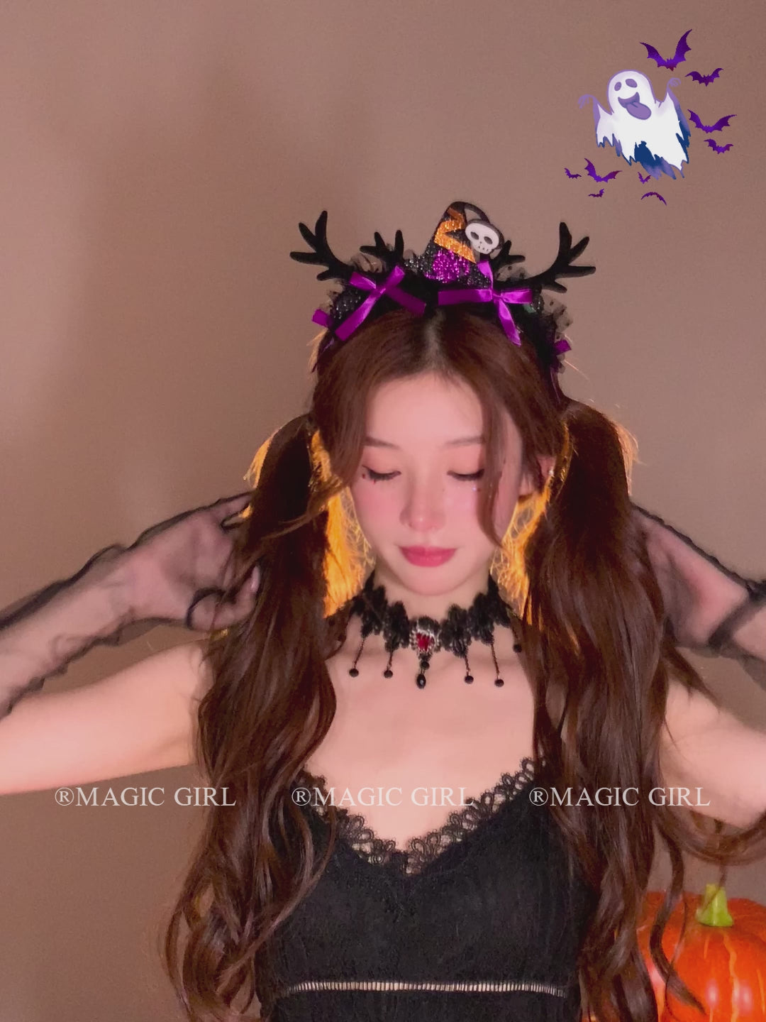 Women 2025 Hot Sale Halloween Decorations Hairbands Trendy Funny Customized Wholesale in Stock Headbands Accessory for Female
