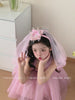 Luxurious Crown Tulle Headband for Girls Fashion Glitter Hair Accessory in Sweet Princess Style Baby Kids Hair Band