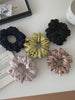 Solid Color French Vintage Hair Ties for Women Durable Elastics Scrunchies Fashionable Office Hair Accessories