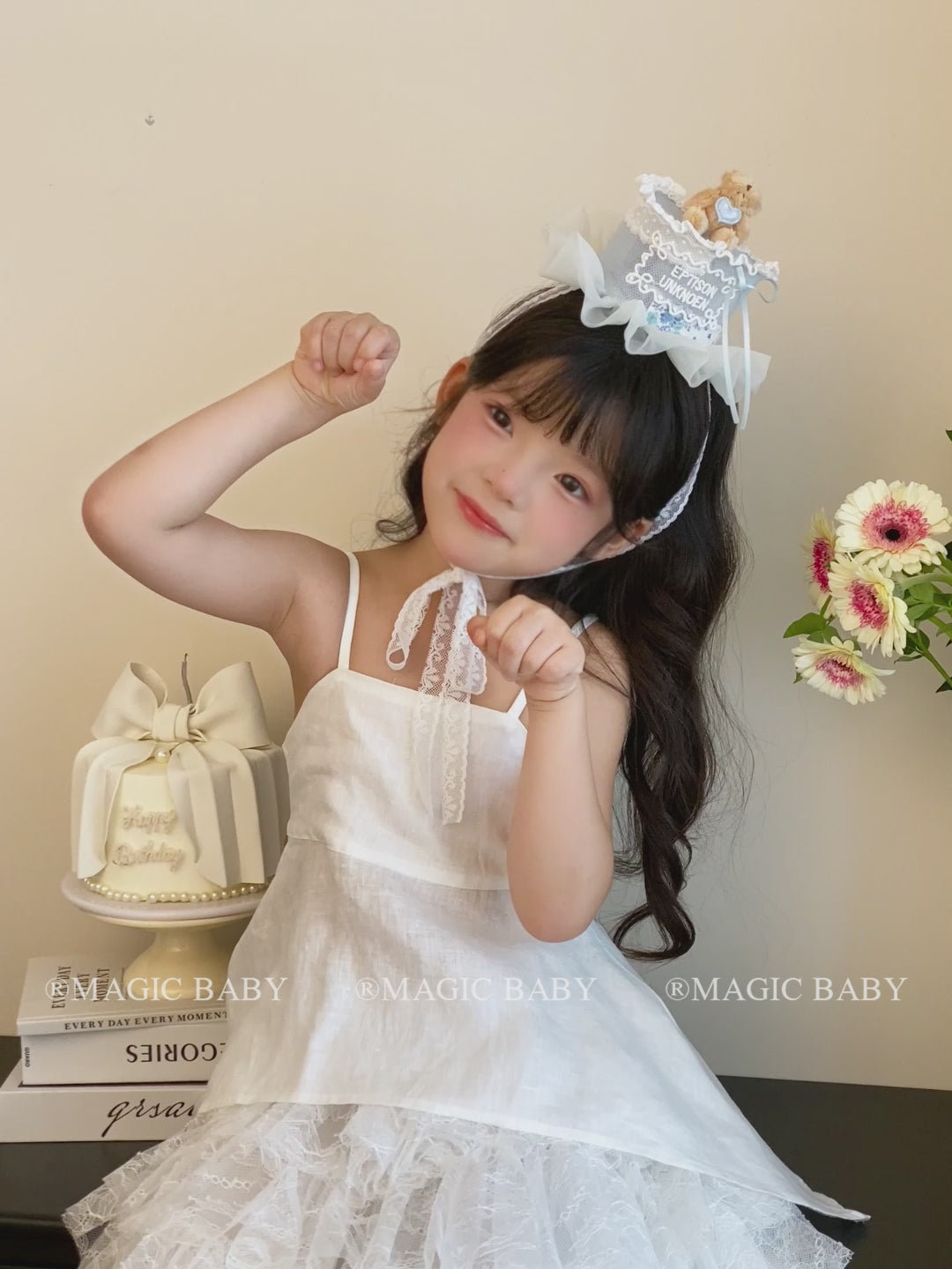 Girly Aesthetic Bear Bowknot Lace Alligator Clips Sweet Cute Princess Style in Stock Hairpins Accessories for Children Kid Daily
