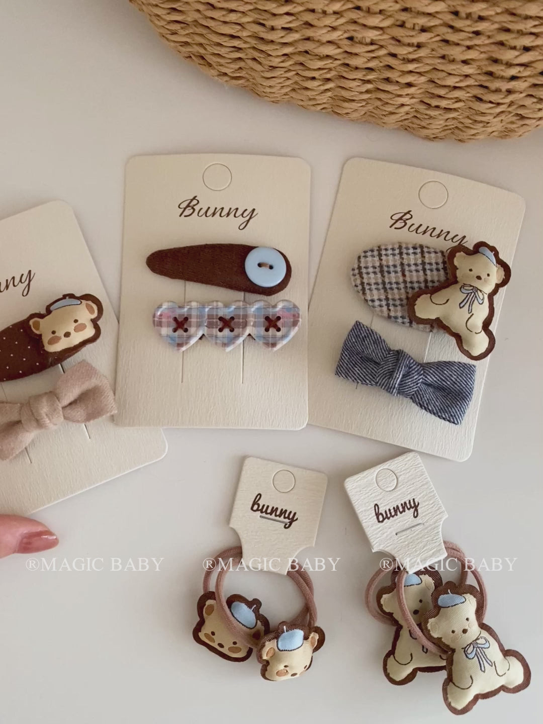 Cute Animals Bear Heart Shaped Hair Clips for Baby Girls Kawaii Fashion Snap Clips for Kids Children Hair Accessories in Stock