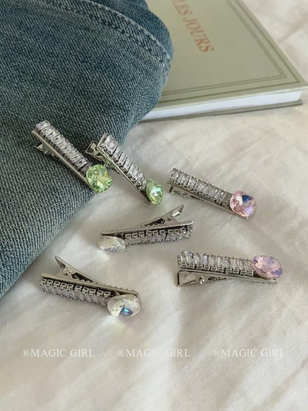 Glitter Fashion Sweet Hair Clips for Girls Trendy Stylish Chic Lustrous Alligator Haarspange for Women Ladies Hair Accessories