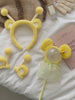 Hot Sale Yellow Villus Fabric Bee Hairbands Sweet Cute Durable Quality Wholesale in Stock Headbands Accessories for Women Kids