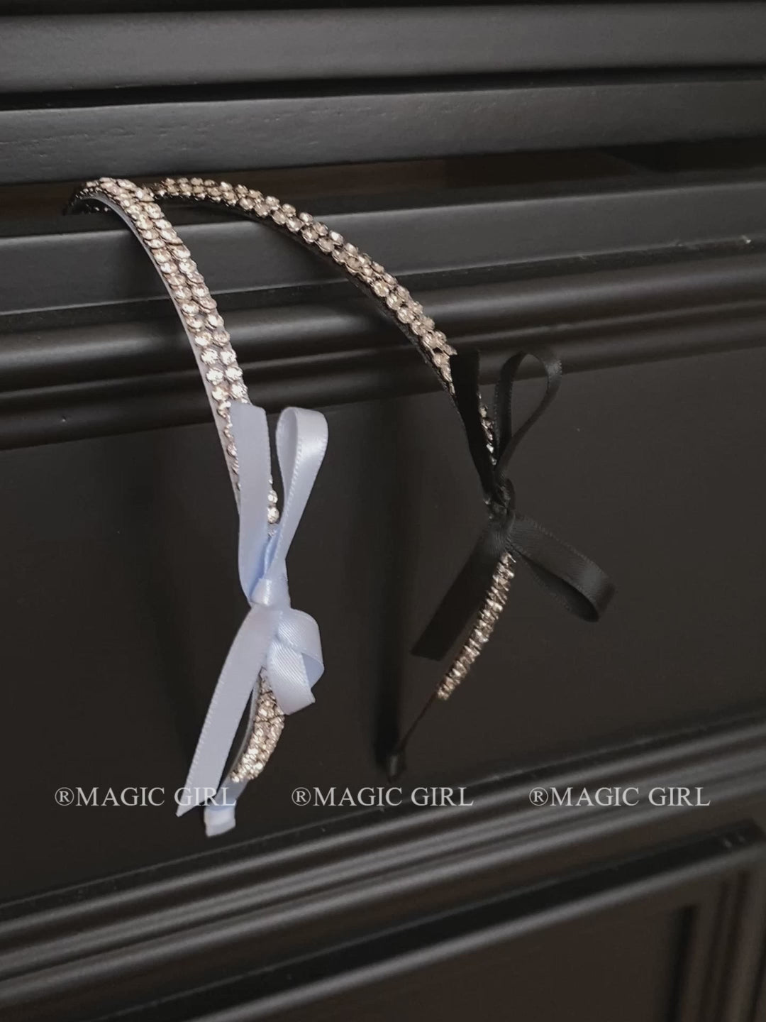 Hot Sale Lightweight Women's Headbands Thin Fabric with Rhinestone Bowknot Graceful Chic Stock Hair Accessories