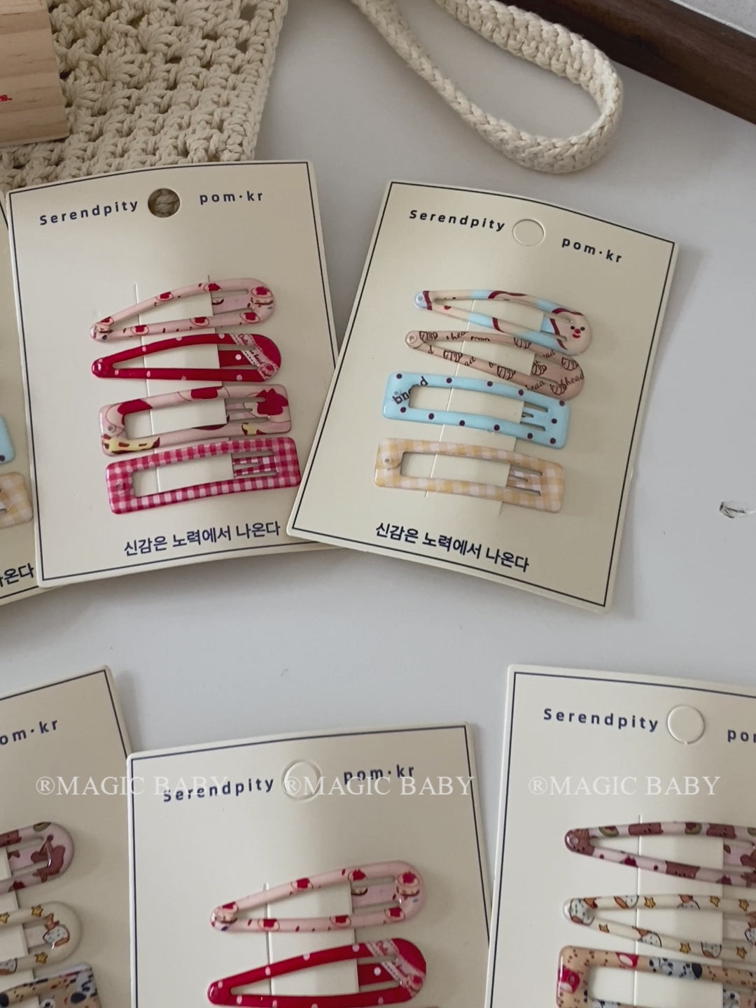 Sweet Cute Fashion Plaid Dot Hair Clips for Baby Girls Trendy Graceful Kawaii Snap Clips for Kids Hair Accessories in Stock