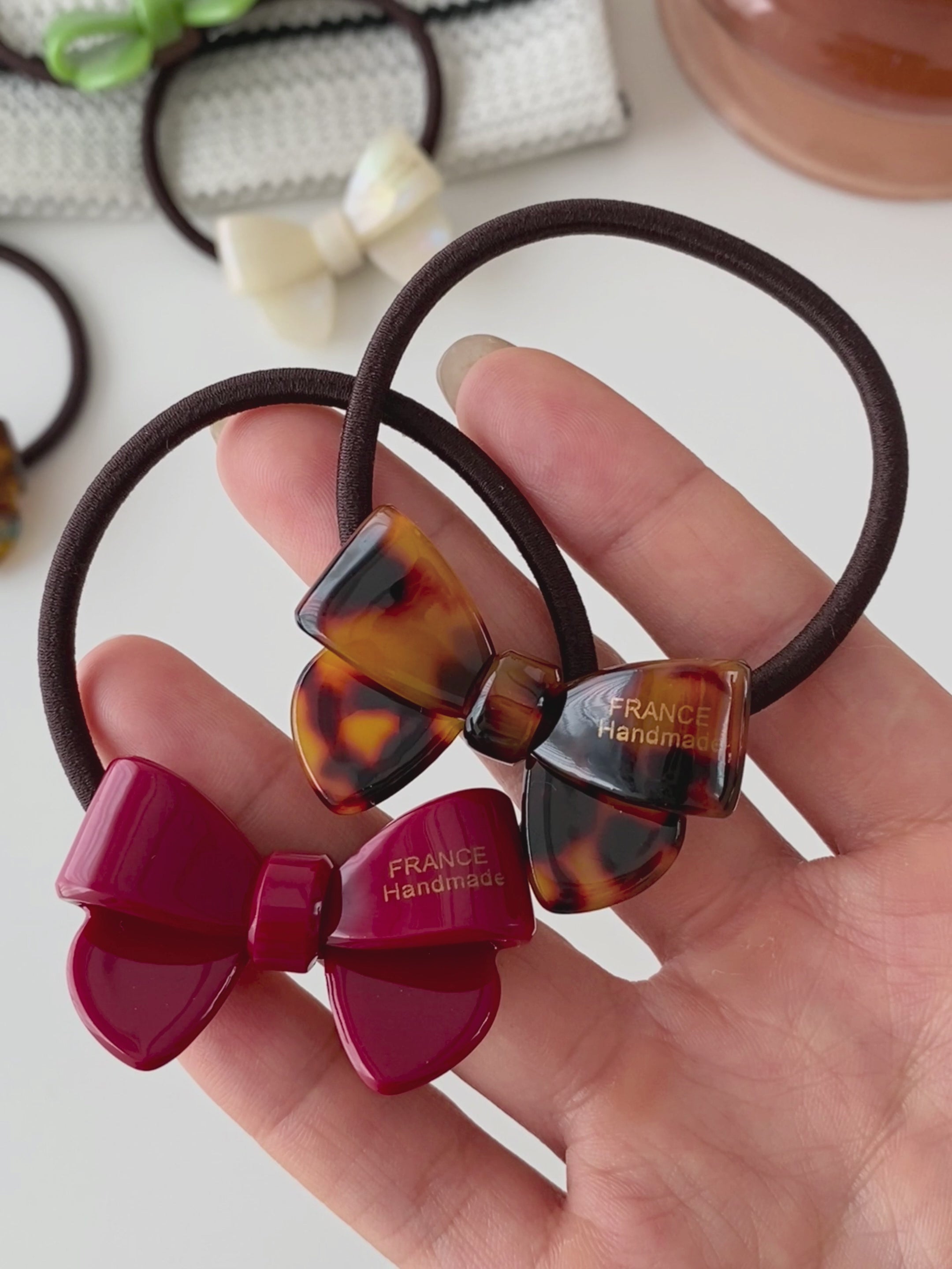 Brand New Simple Bowknot Solid Color Scunchies for Girls Fashion Sweet Hair Ties for Women Ladies Hair Accessories High Elastic