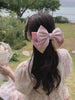 Large Solid Color Bowknot Hair Clips for Women Princess French Style Sweet Cute Barrette for Women Ladies Hair Accessories Chic