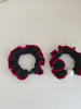 Ladies Black Red Colored Imitation Pearl Small Hair Ties Thick Thin Hair Elegant Vintage Bulk Order Women Scrunchies Accessories