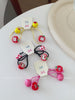 Cute Sweet Fruit Animals Scrunchies Fashionable Plaid Kawaii Hair Ties for Baby Girls and Kids Hair Accessories Stock