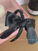 Hot Sale Black Solid Color Large Fabric Bowknot Hairbands Fashion Elegant Wholesale in Stock Headbands Accessories for Women