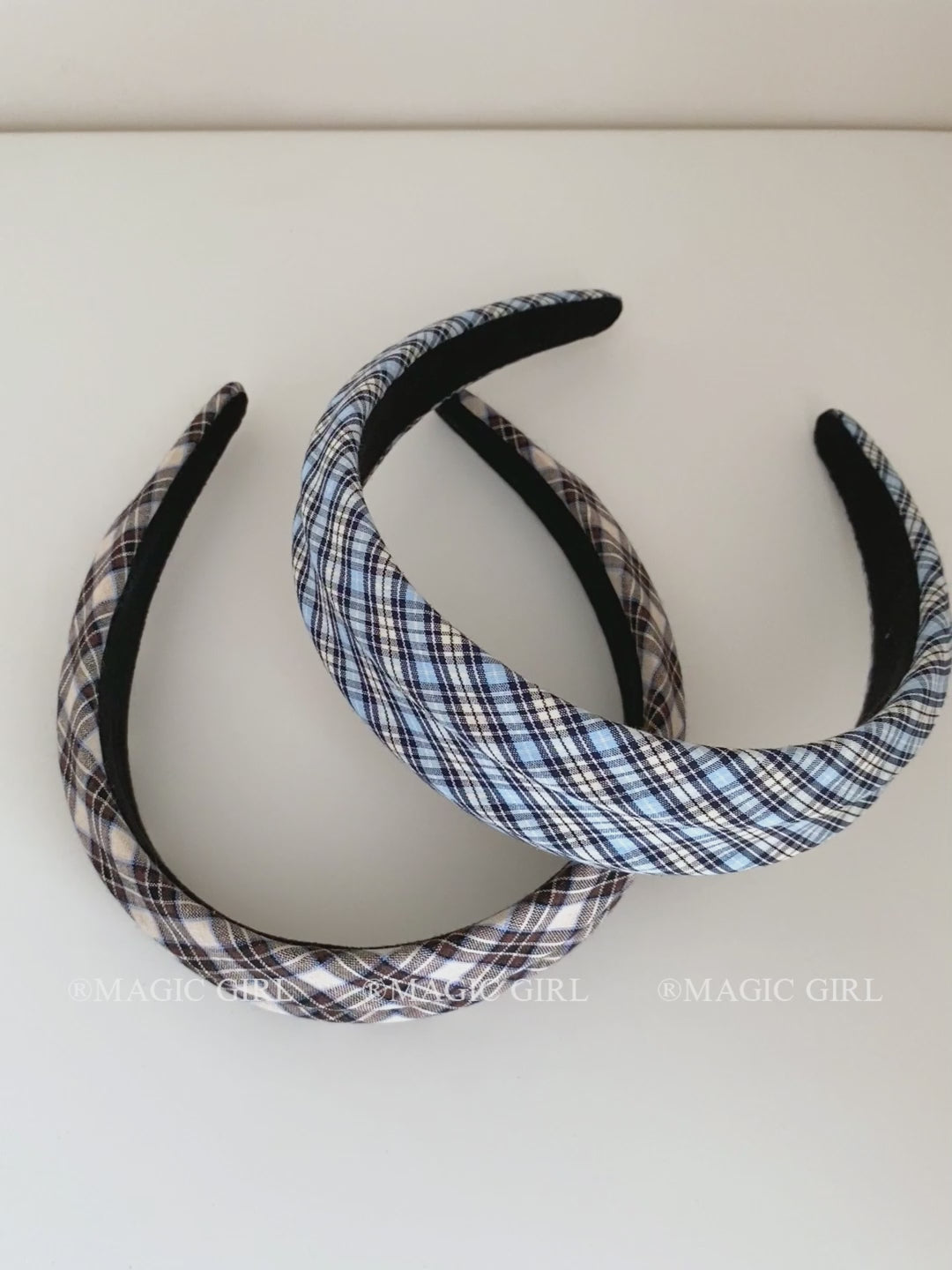 2025 Hot Sale Women Grid Simple Wide Headbands Trendy Elegant Customized Bulk Order in Stock Hairband Accessory for Female Daily