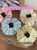 Girly Aesthetic Solid Color Double Duty Hair Claw Clips Scrunchies Sweet Fashion in Stock Hair Ties Hairpins Accessories for Kid