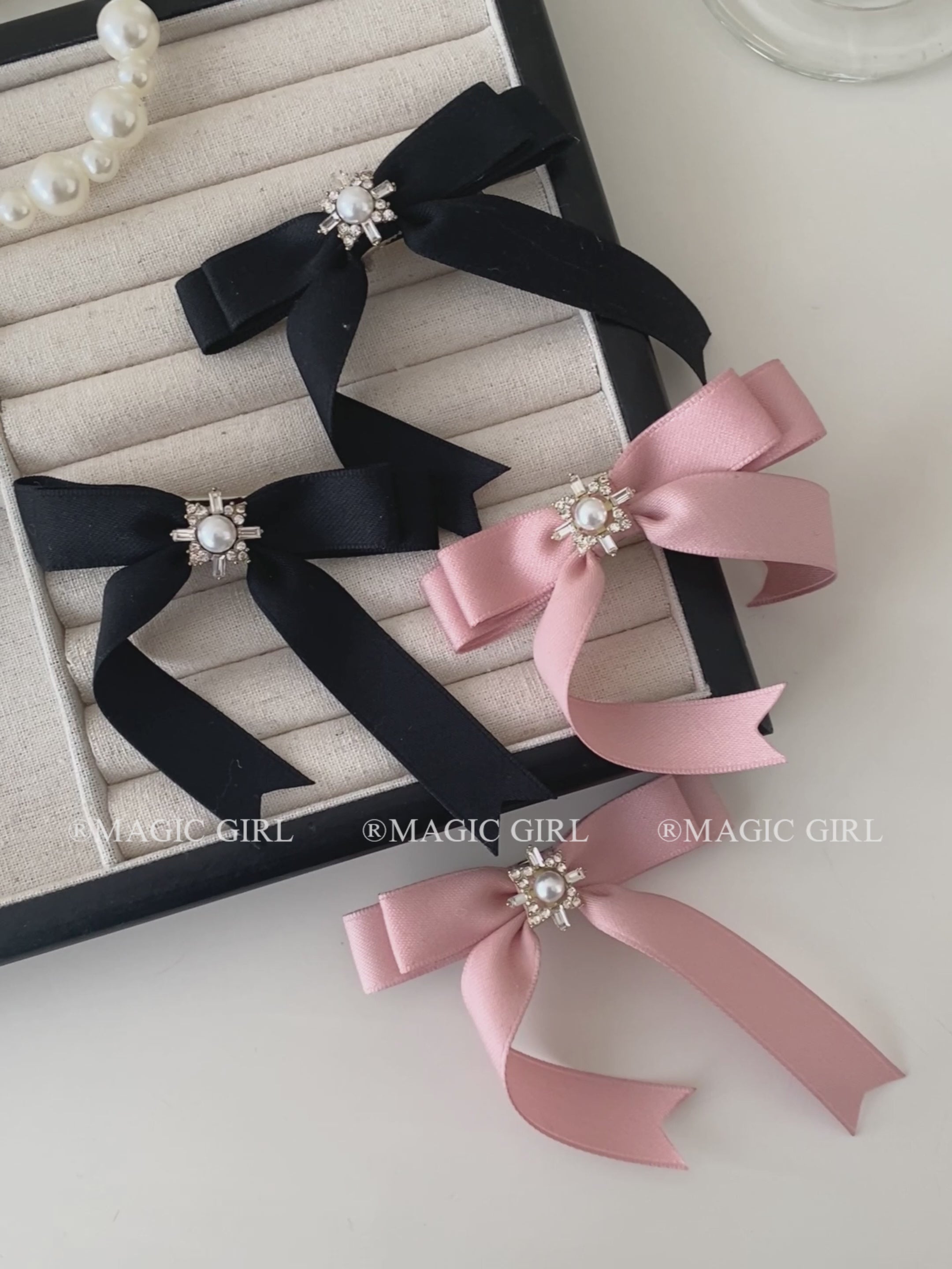 Sweet Solid Color Satin Bowknot Hair Clips for Girls Chic Cute Fashion Stylish Haarspange for Women Ladies Hair Accessories