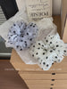Hot Sale Women French Vintage Dots Chic Hair Ties Graceful Handmade Large in Stock Scrunchies for Ladies Office Use Accessories