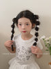 Kids Minimalistic Star Heart Circle Decorative Black Elastic Hair Ties Fashion Cute in Stock Scrunchies Accessories for Daily