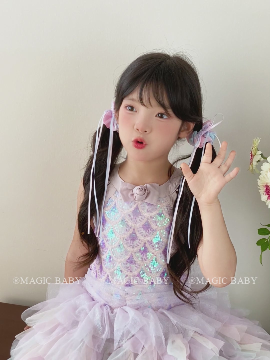 Simple Colorful Elegant Graceful Scrunchies for Baby Girls Sweet Cute Minimalistic Hair Ties for Kids Children Hair Accessories