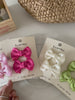 Girly Aesthetic Small Bowknot Solid Color Alligator Sweet Fashion Cute Wholesale in Stock Hairpins Accessories for Kids Children