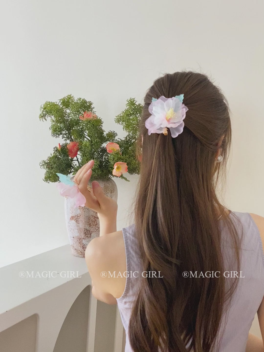Fashion Vintage Flower Sweet Hair Clips for Girls Elegant Cute Stylish Alligator for Women Ladies Hair Accessories in Stock