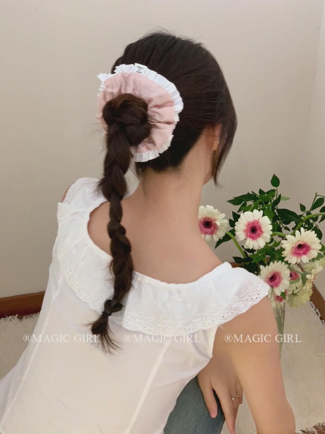 Fashion Elegant Solid Color Scrunchies for Girls Trendy Graceful Minimalistic Hair Ties for Women Ladies Hair Accessories