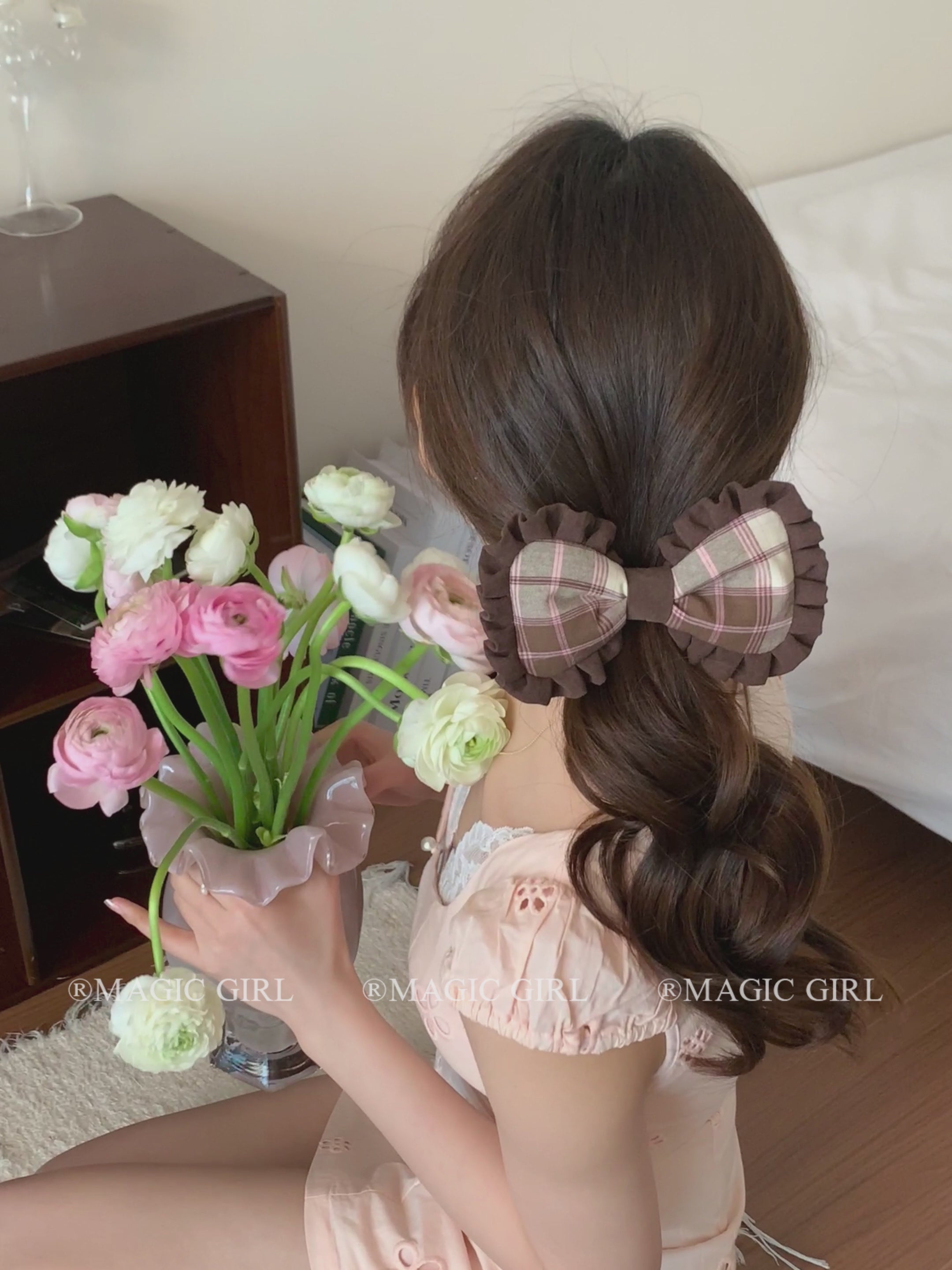 Female Large Bowknot Alligator Clips Fashion Elegant Decorative Wholesale in Stock Hairpins Accessories for Women Daily Office