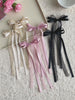 Sweet Ribbon Bowknot Hair Clips Accessories for Girls Solid Color Cute Fashion Fancinators  Hair Claws Lace  for Women Ladies